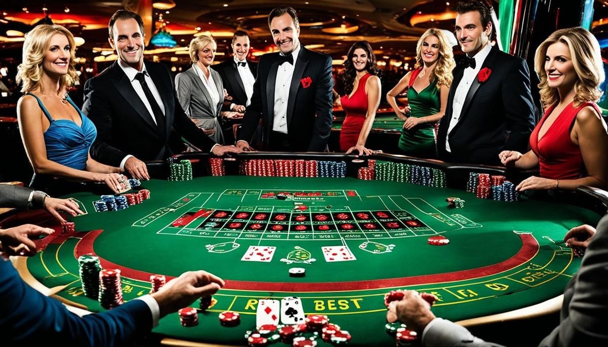 Berbagai permainan meja di ikon777 termasuk blackjack, roulette, baccarat, dan Dragon Tiger